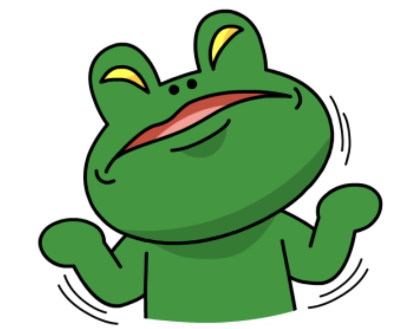 Leonard frog line emoji