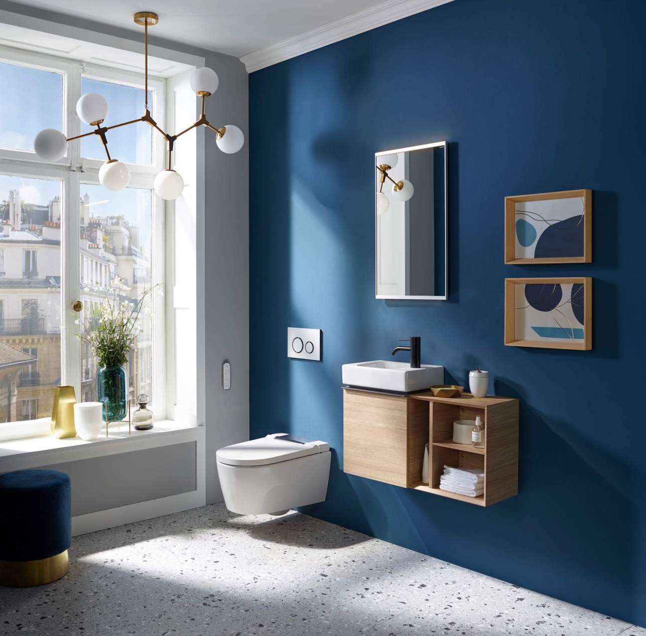 A Geberit bathroom display from 2024