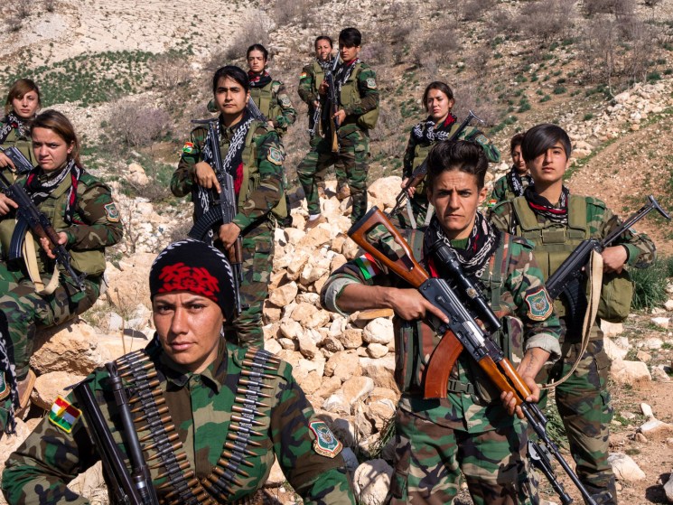 Meet the Kurdish peshmerga fighters waiting to enter the war against Iran