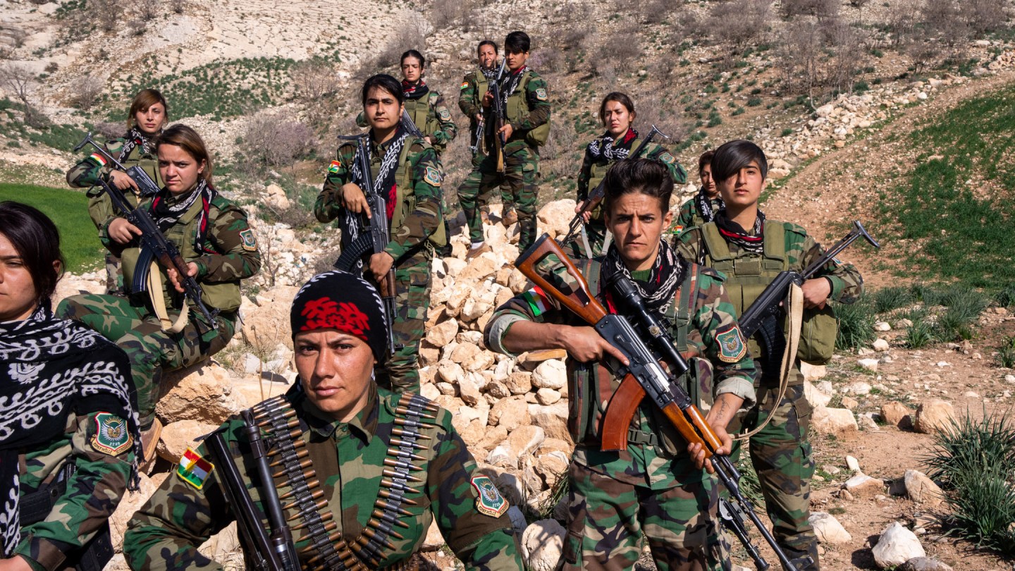 Meet the Kurdish peshmerga fighters waiting to enter the war against Iran