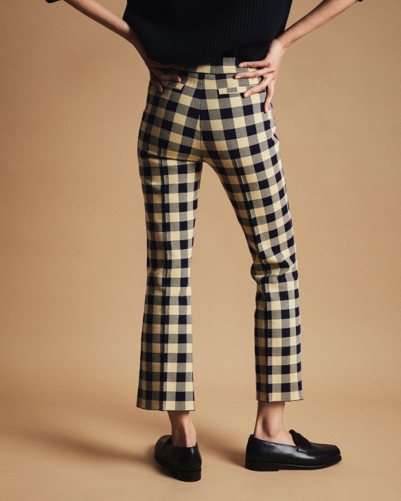 High Sport checked trousers