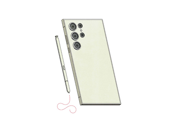An illustration of a Samsung Galaxy S25 ultra smartphone.