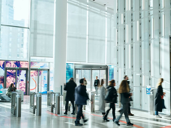 The foyer of Saint-Gobain-Tower.