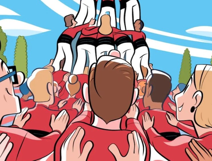 Illustration of castells