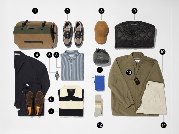 The only clothes you need for a short-haul sojourn 
