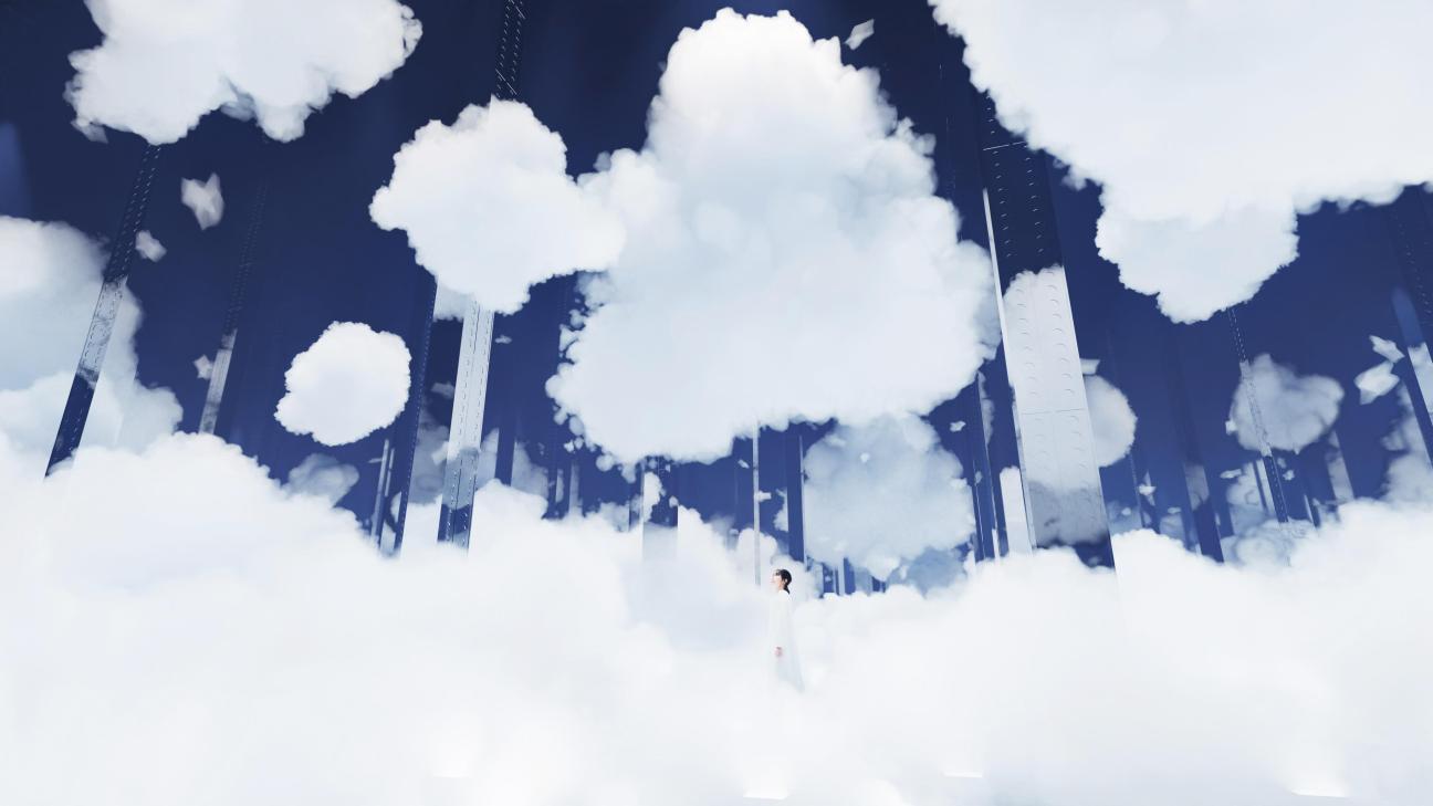 ‘Clouds’ installation at teamLab Phenomena.