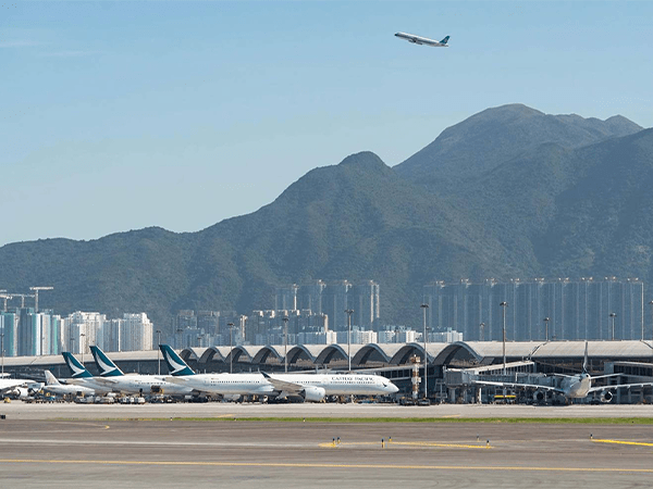 Hong Kong international airport.