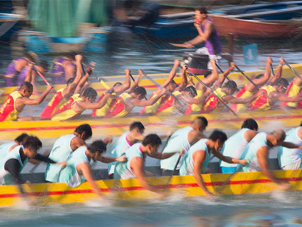 A shot from the International Dragon boat race.