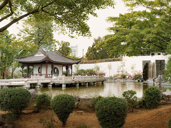 Kowloon walled city park in Hong King.