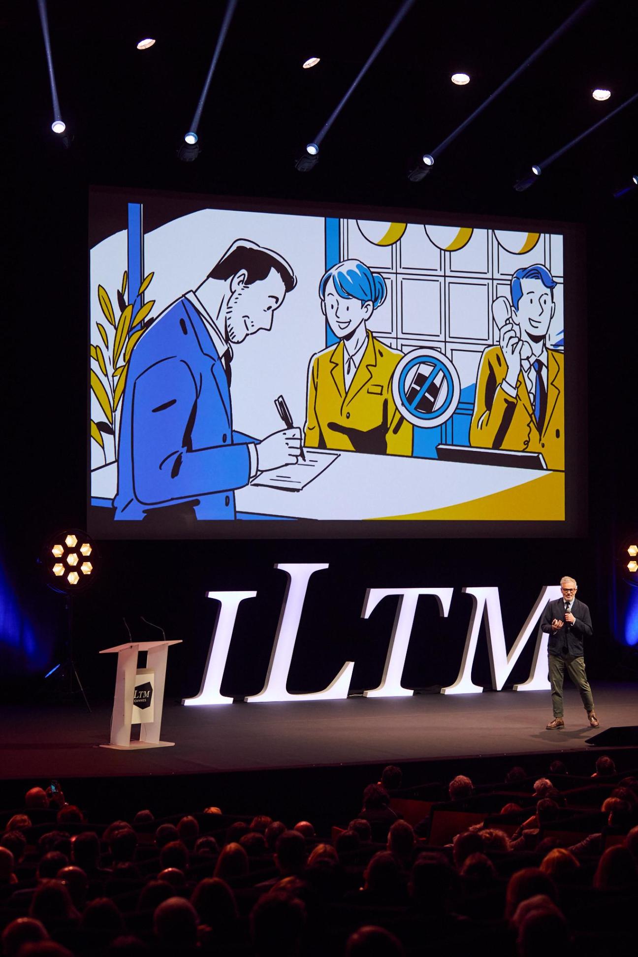 Monocle’s Tyler Brûlé onstage in Cannes