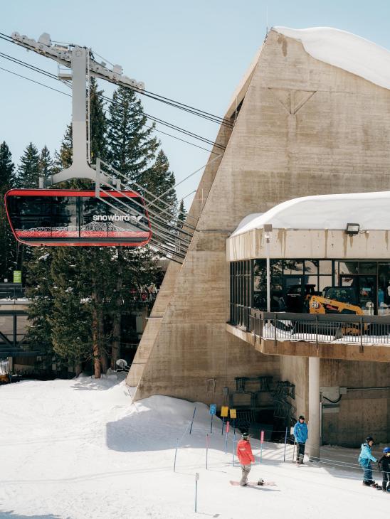 The iconic Snowbird aerial tram