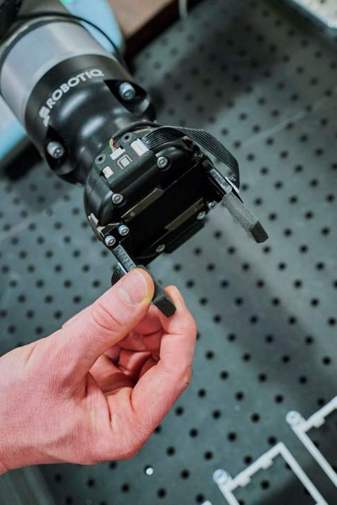 The uSkin sensor created by Xela Robotics.