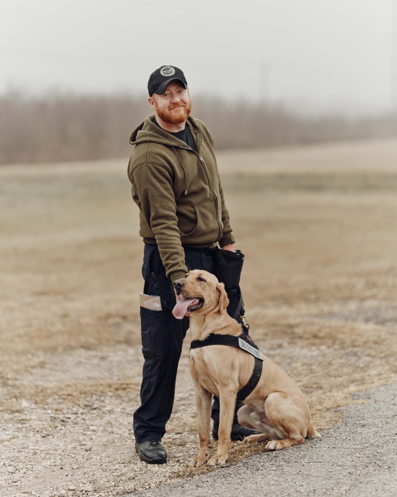 Trainer and dog