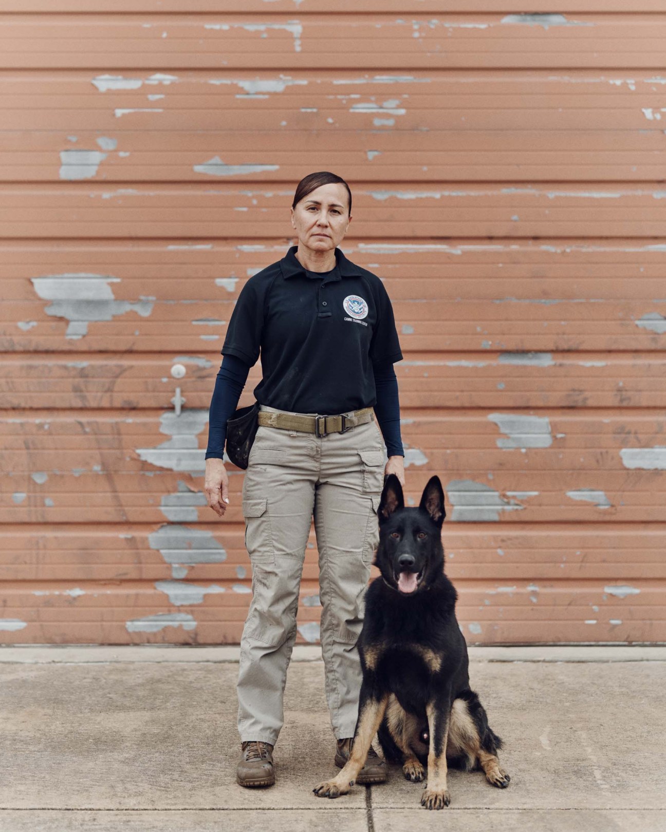 Trainer and dog