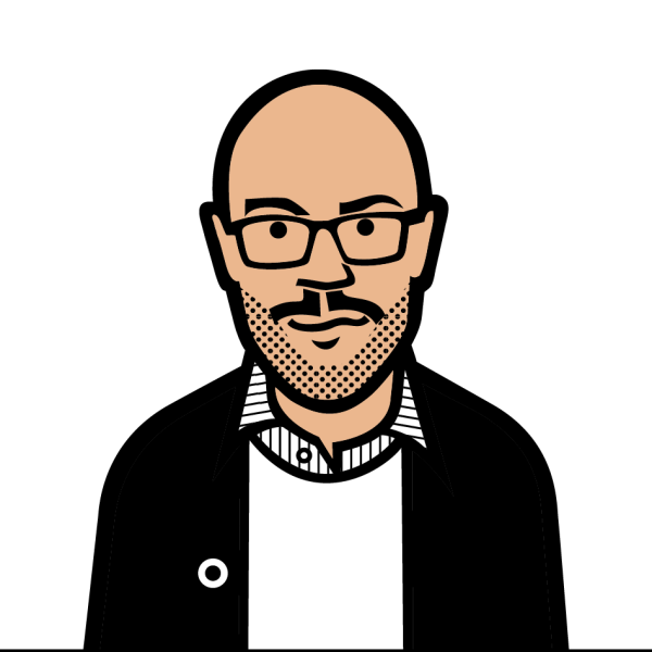 David Kaufman illustrated headshot