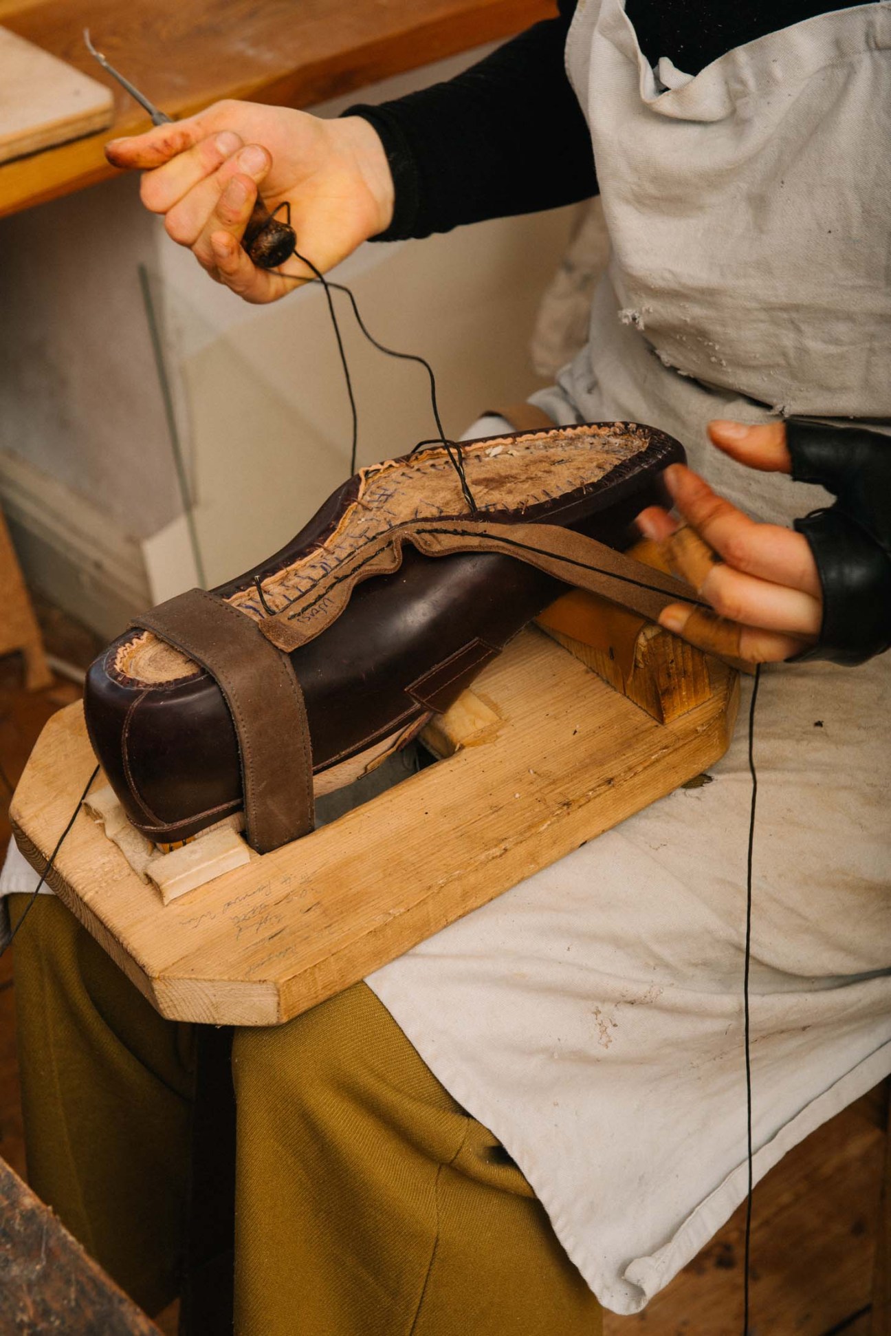 KLH shoe in the making