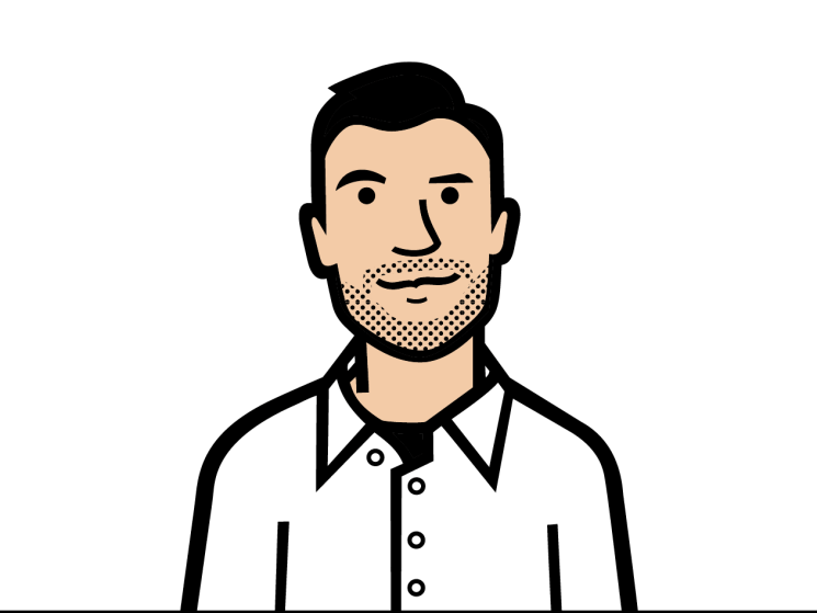 Tom Webb illustrated headshot