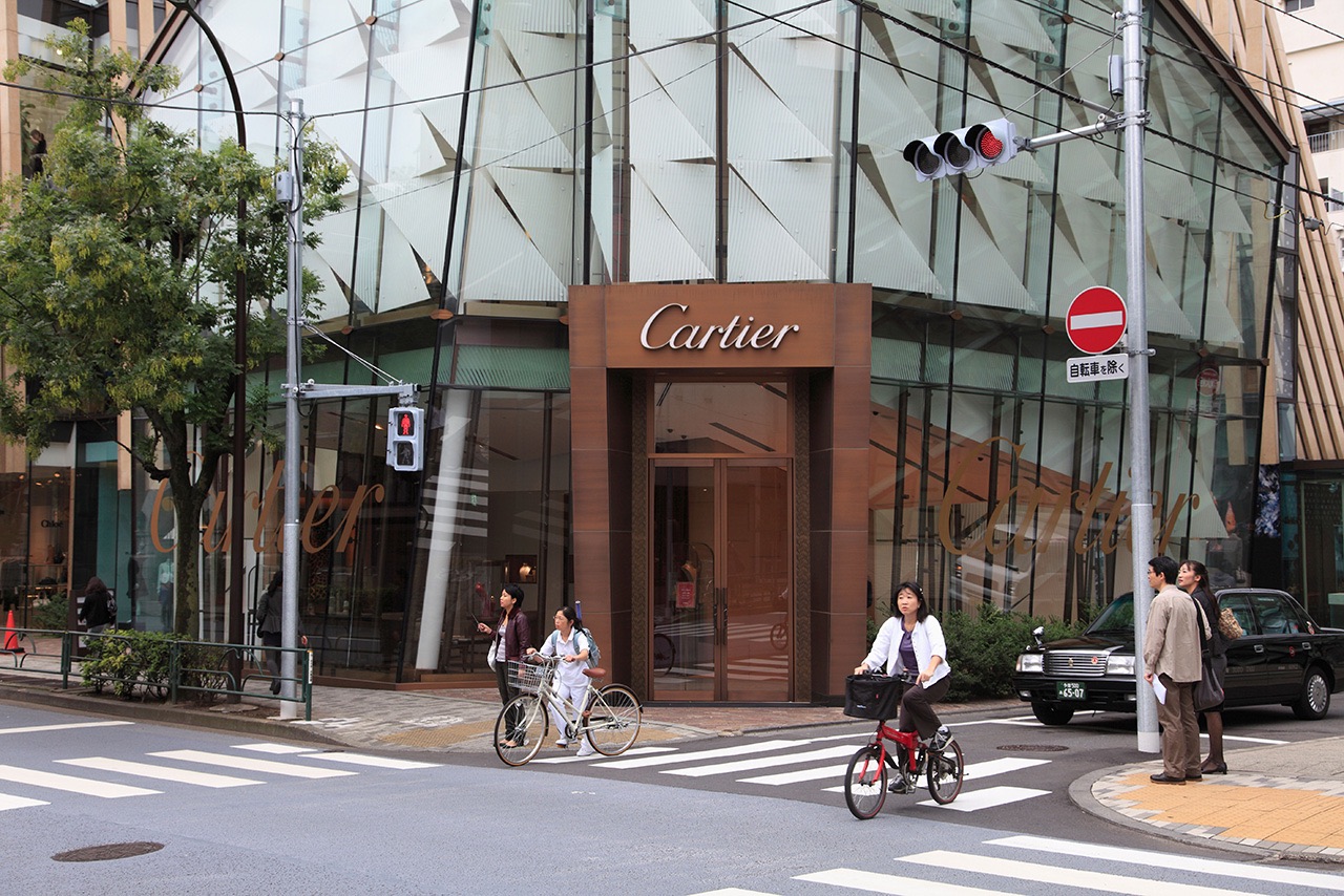 Cartier shop in Aoyama Tokyo
