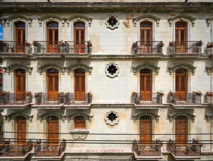 Exterior of a hotel in Havana
