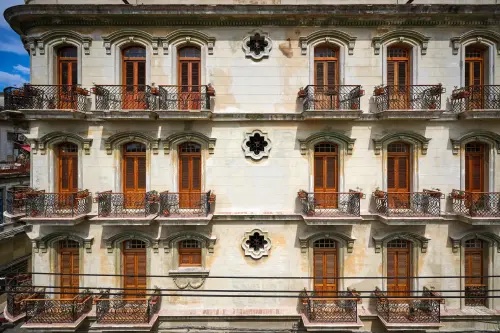 Exterior of a hotel in Havana