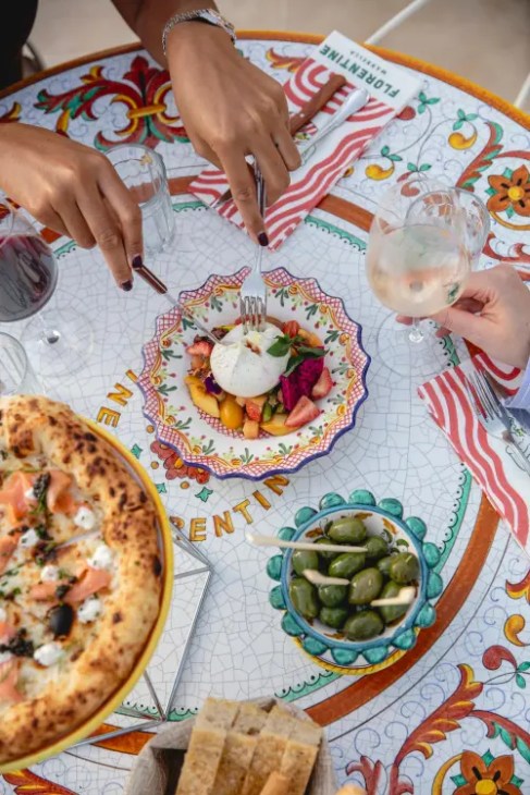 plates of food on a table