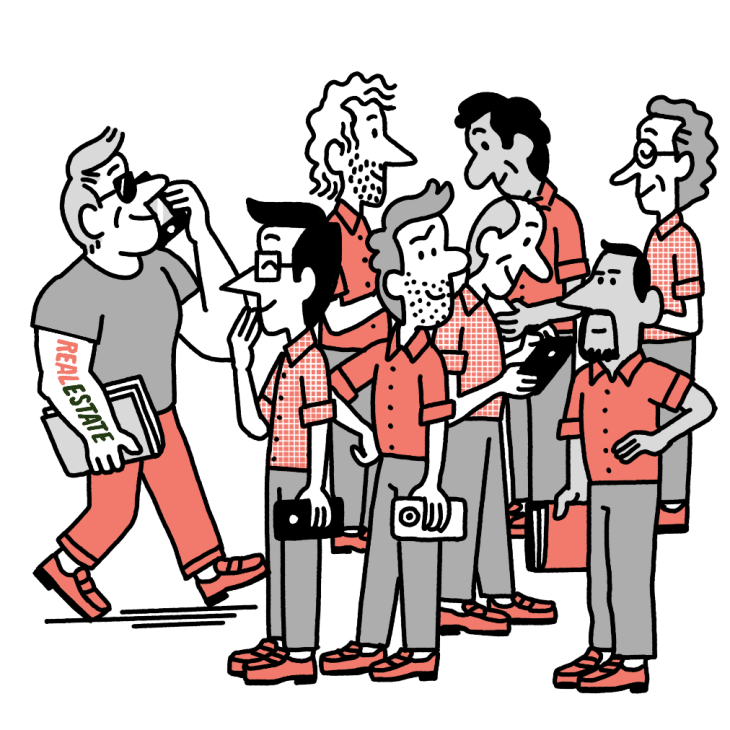 men at mipim illustration