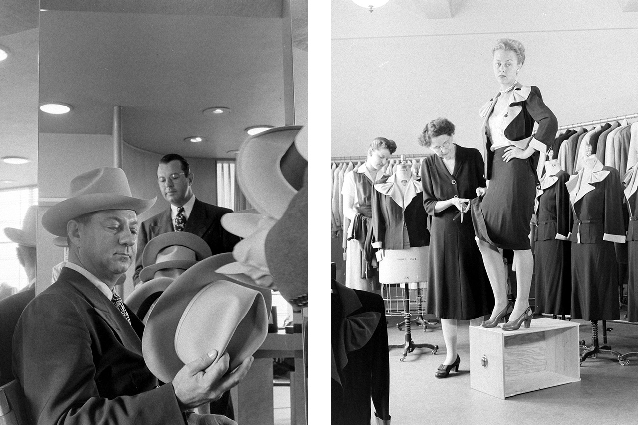 Neiman Marcus black and white archival photographs