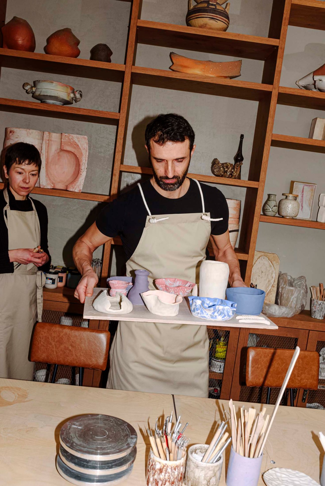 Older apron at Officine Labi Saffi