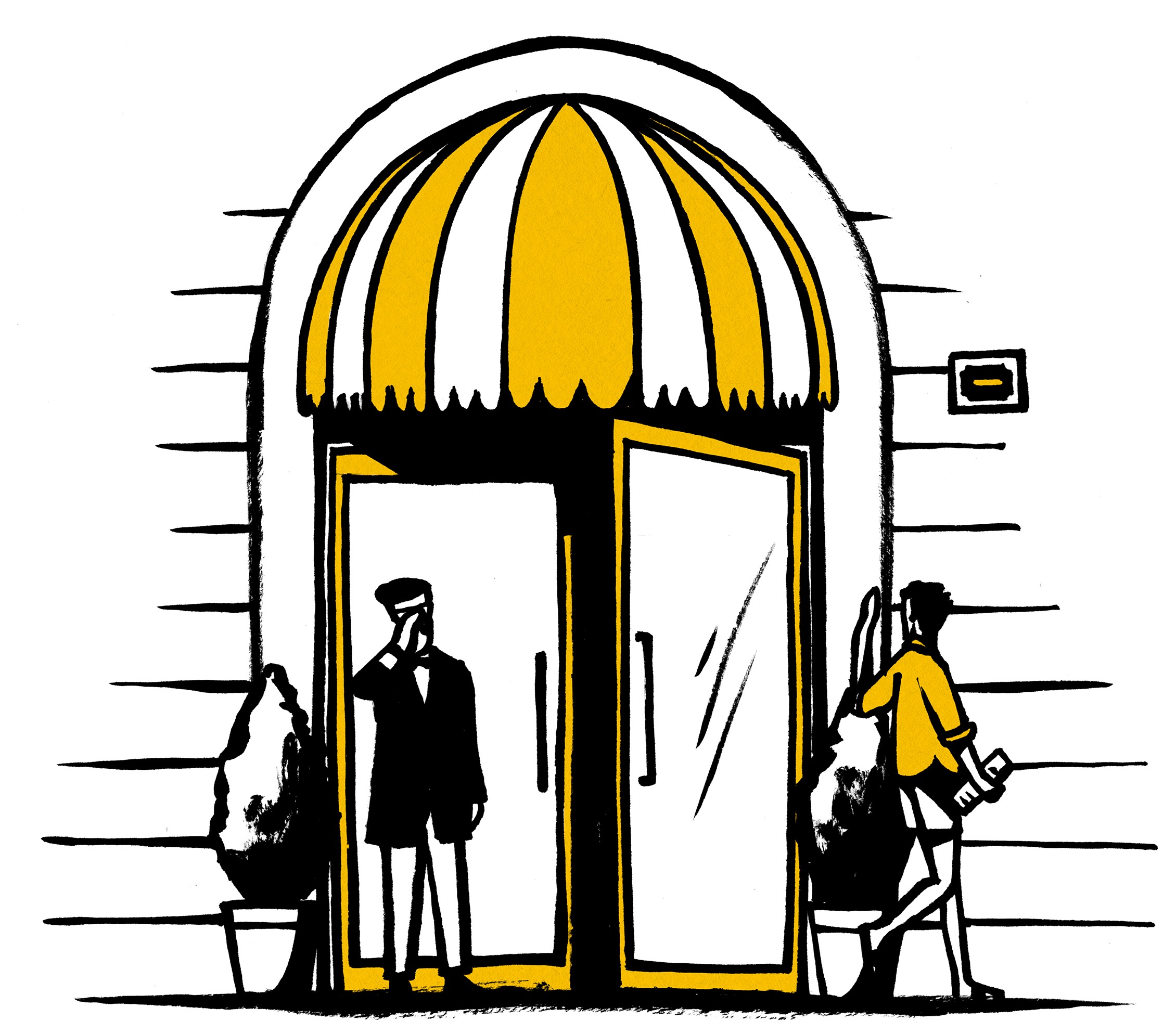 Paris shop illustration