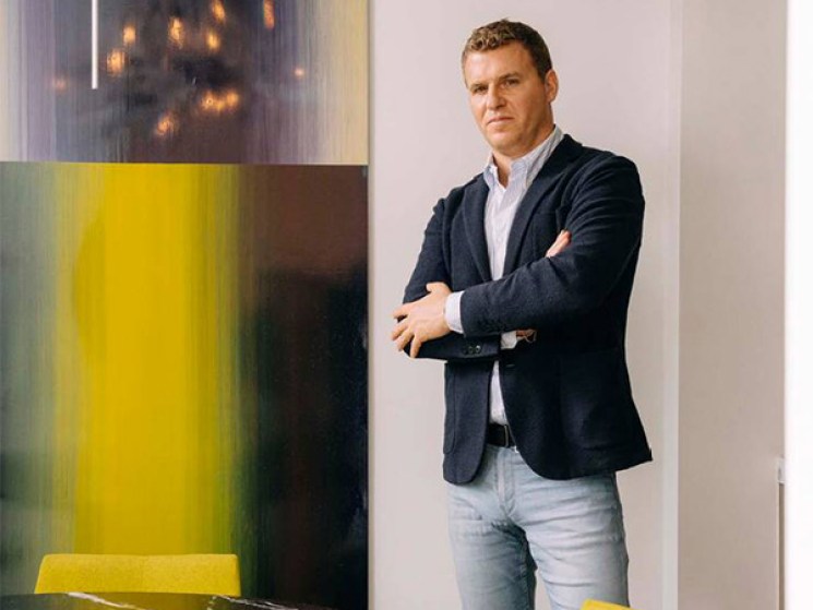 A portrait of Stephen Weishaupt.