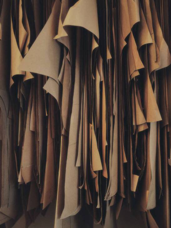 An array of different tailoring fabrics.