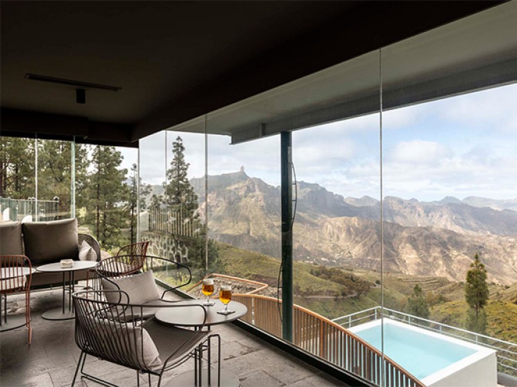 Interior shot of Parador de Mazagon.