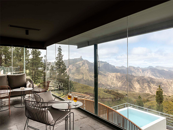 Interior shot of Parador de Mazagon.