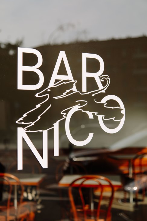 Bar nico's window vinyl.