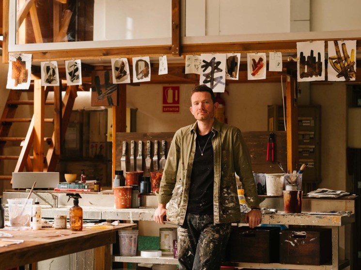 Artist Patrick van Riemsdijk on the daybed that turns people using it into art