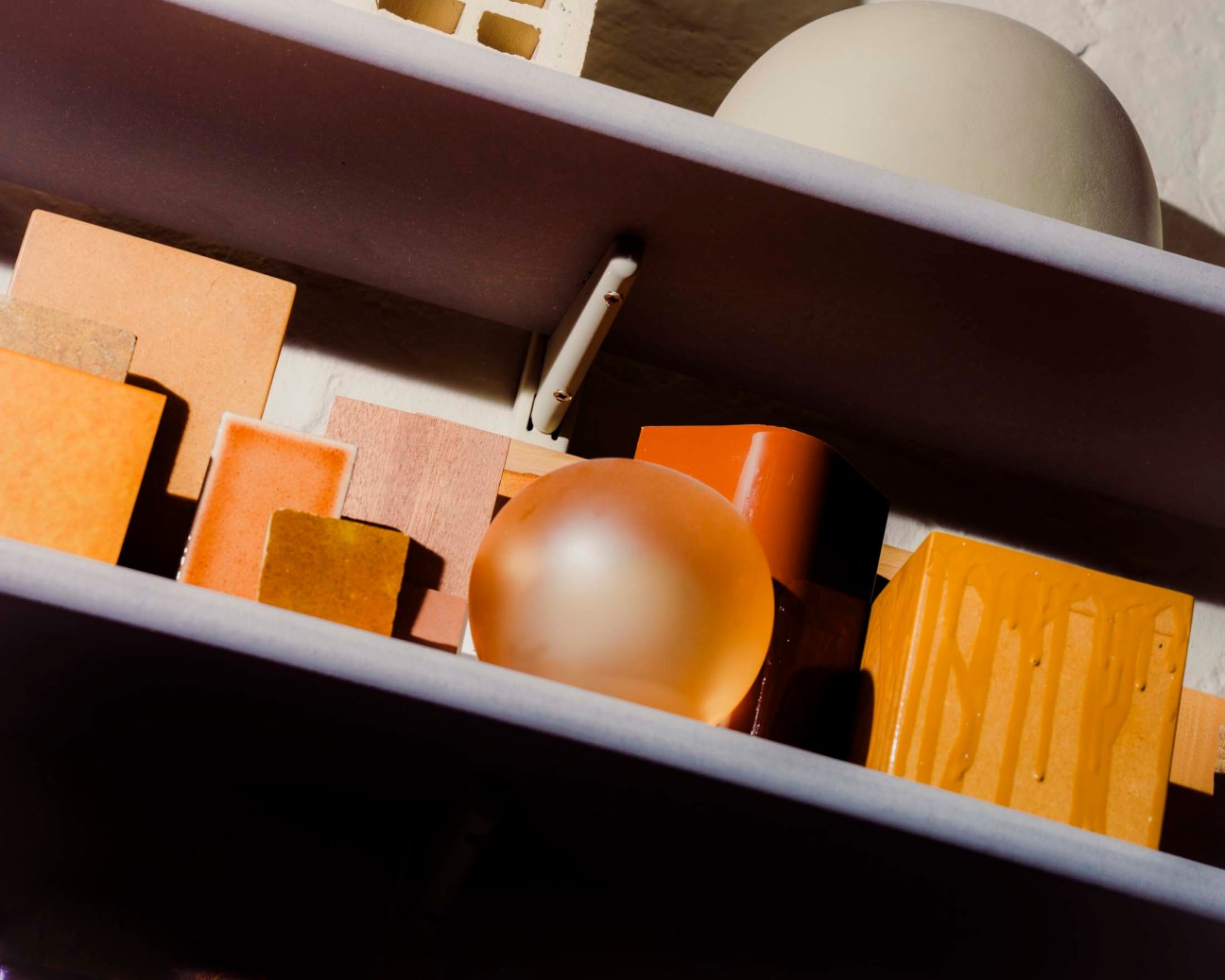 Material samples in Toogood’s studio