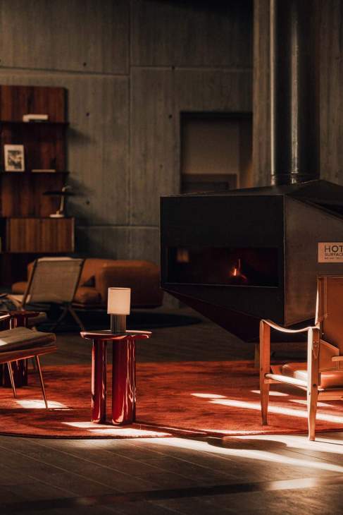 A lounge area at Aethos Monterosa. 