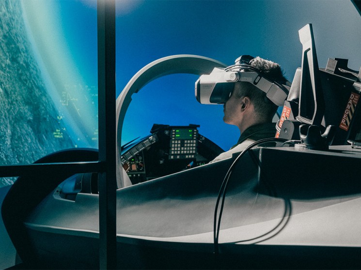 Inside the fighter-jet school where virtual technology is your wingman