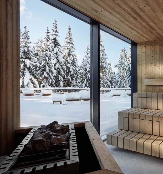 A sauna at Forestis.