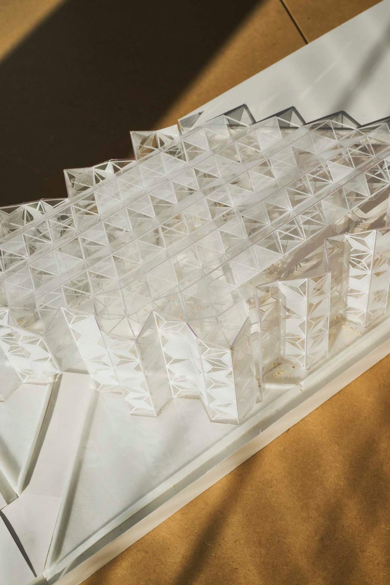 A model of the Women’s Pavilion for Expo 2025 in Osaka.