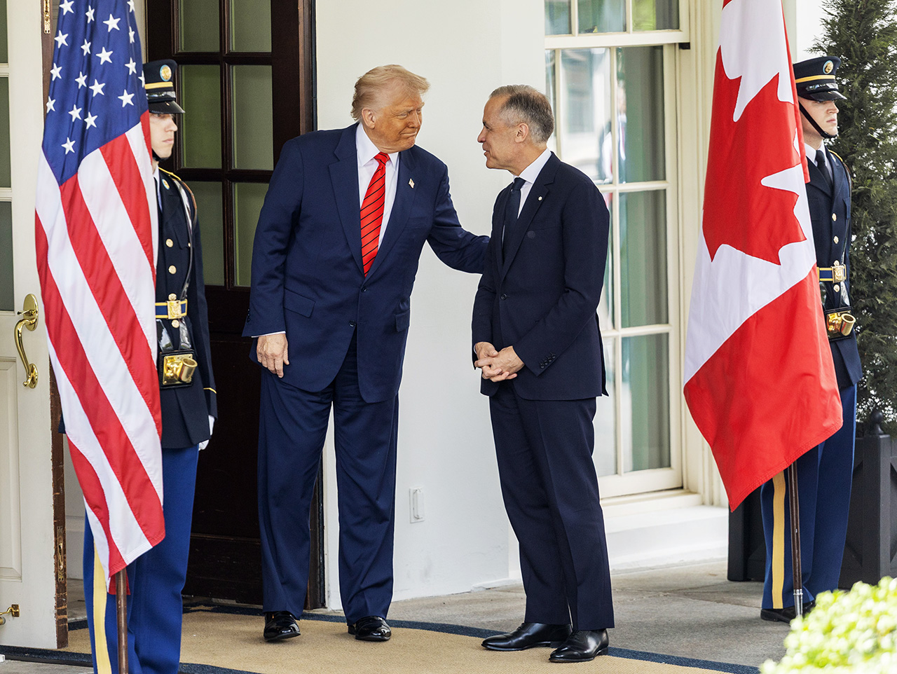 Donald Trump and Mark Carney at the White House
