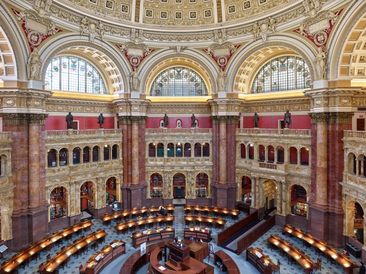 main reading room at the library of congress