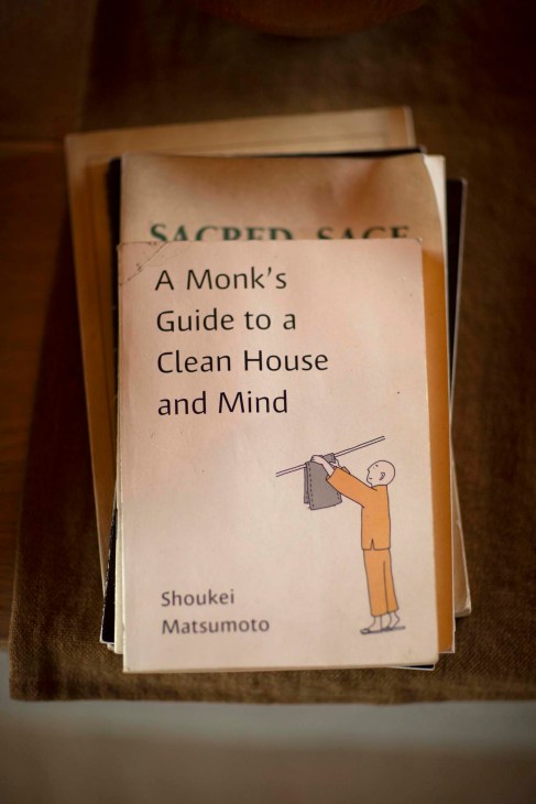 A stack of books at Casa O