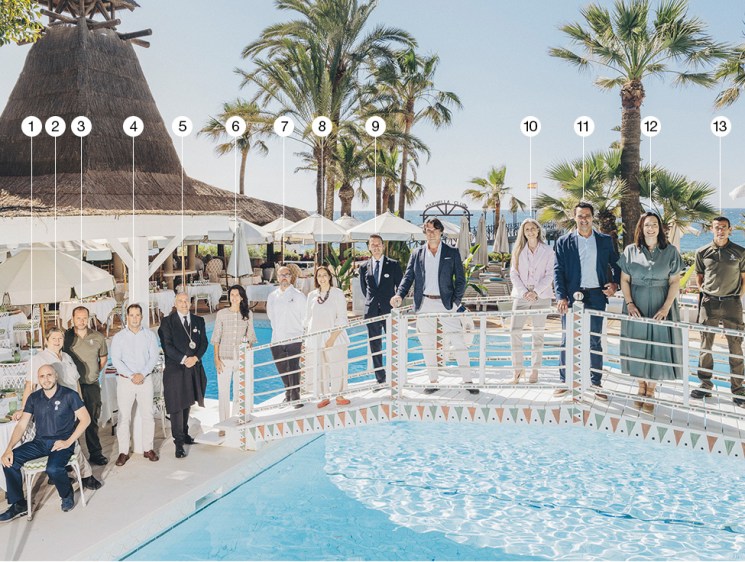 The team working at The Marbella Club