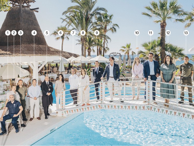 The team working at The Marbella Club