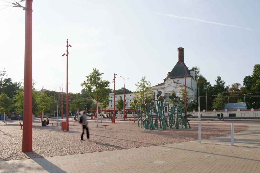 Mendel Square in Brno, Czechia