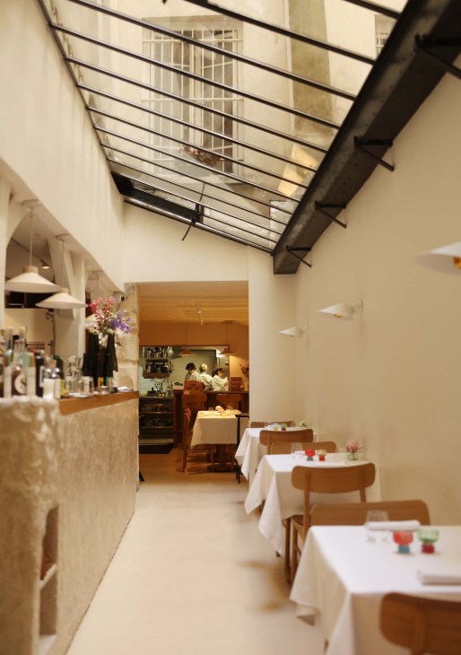 A restaurant interior in Paris