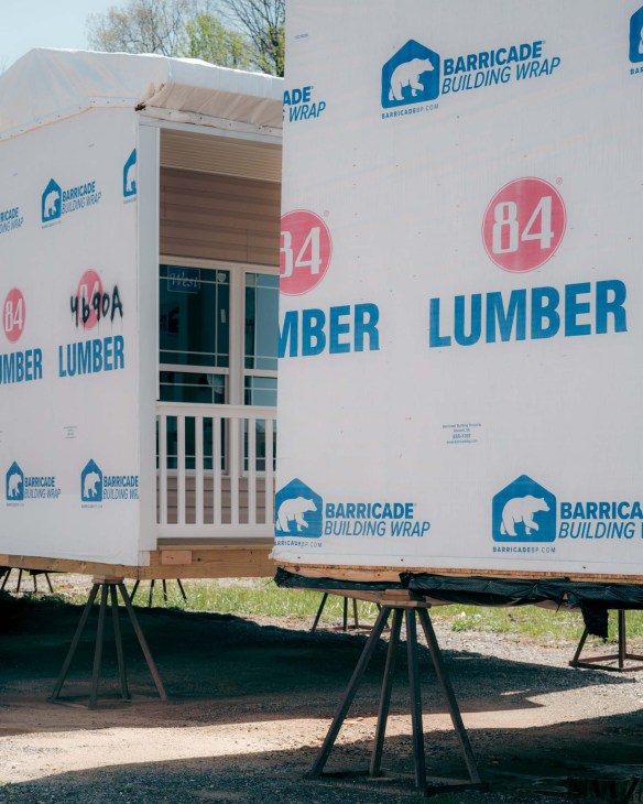 Prefabricated homes for displaced people
