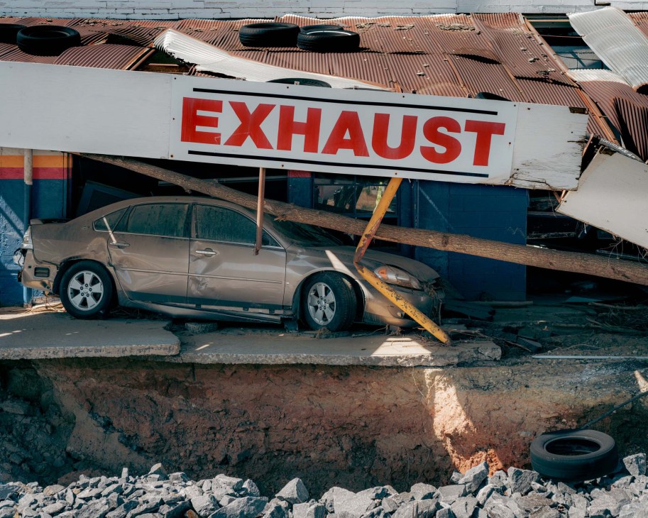 A garage in Swannanoa