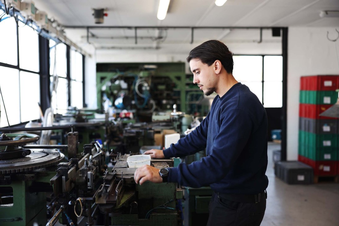Man in the Altesse factory